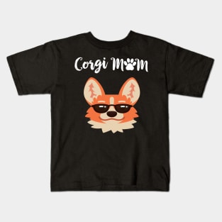 Corgi Mom (182) Kids T-Shirt